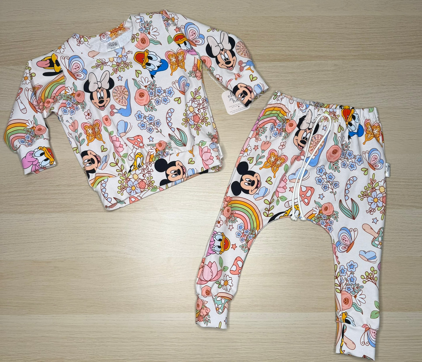 Finley Jogger Set- Butterfly Minnie