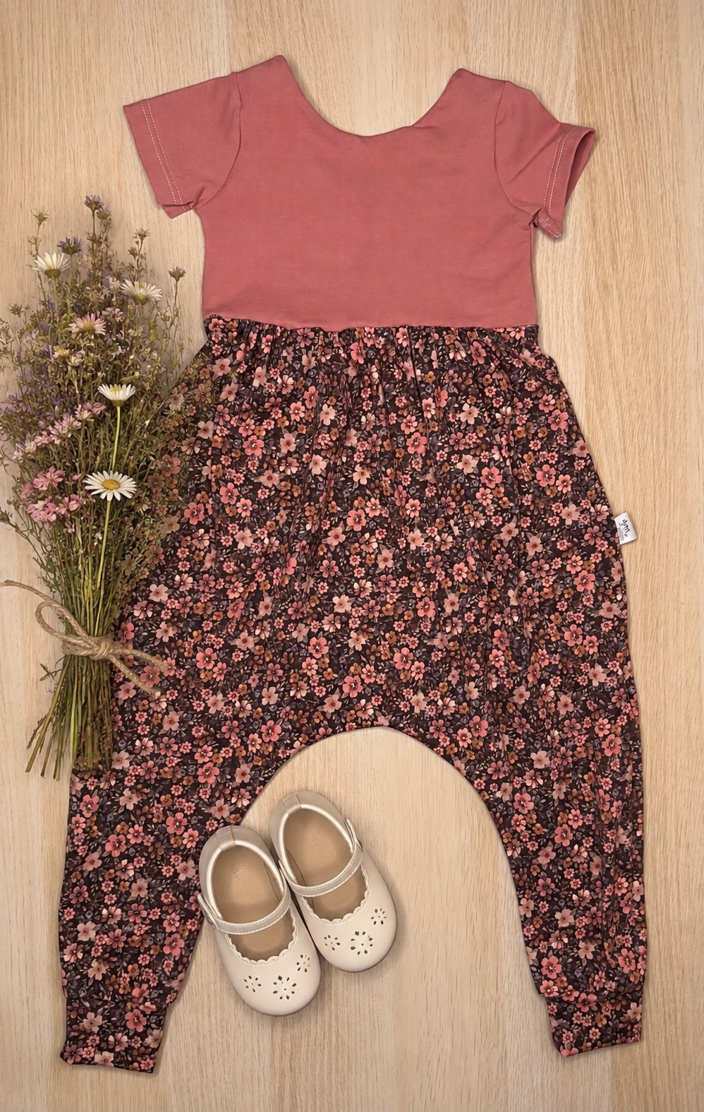 Anna Romper- Mauve Floral