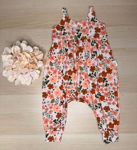 Everly Romper- Dusty Floral