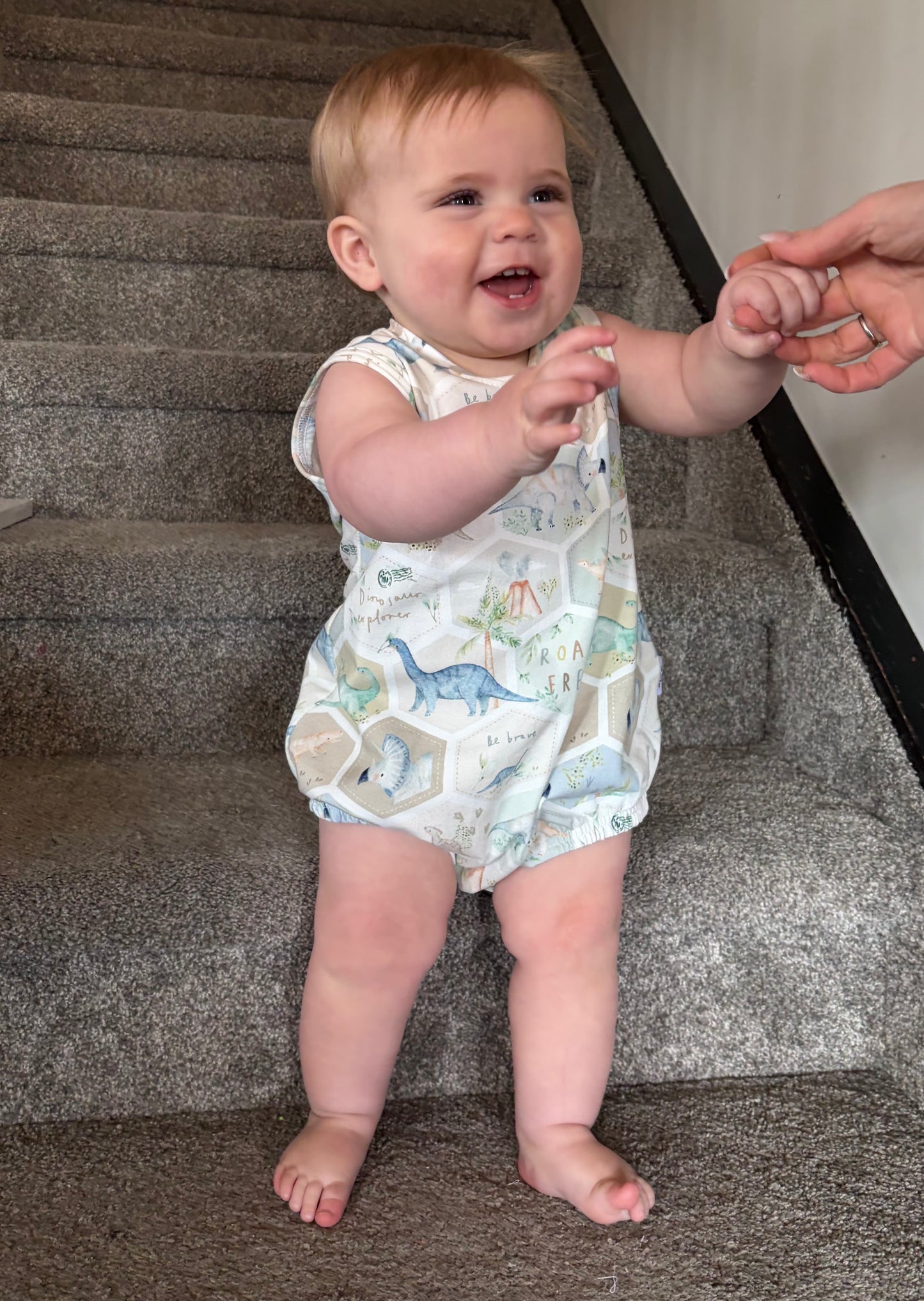 Bentley Bubble Romper- Pink Floral