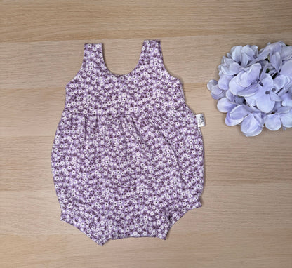 Holly Bubble Romper-Purple Floral