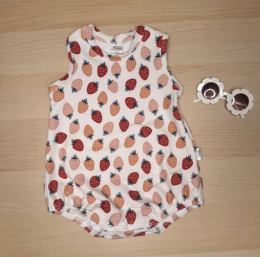 Bentley Bubble Romper- Berries