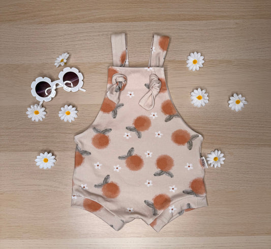 Remi Tie Overalls- Orange Grove