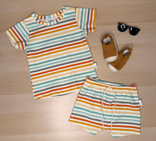 Phoenix Lounge Set- Bright Stripes