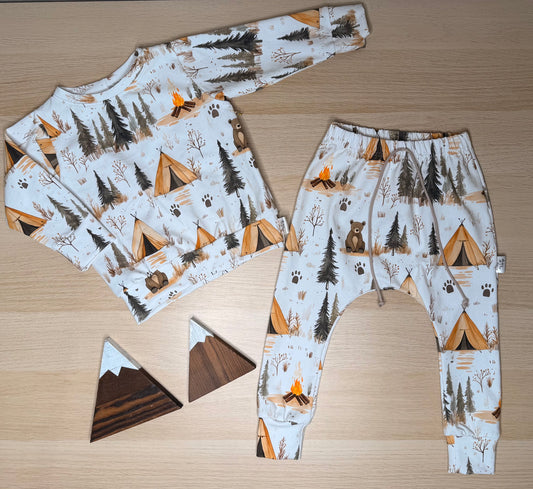 Finley Jogger Set- camping bears
