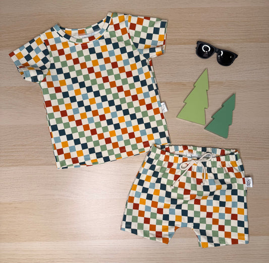 Phoenix Lounge Set- Coloured Checks