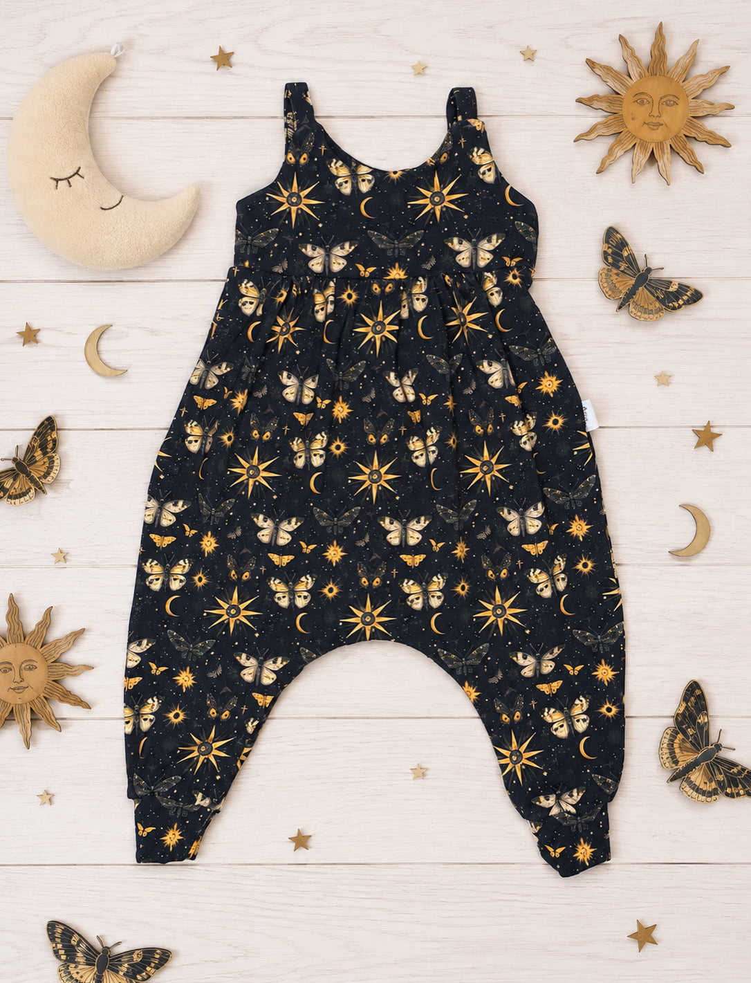 Everly Romper- Celestial Moth