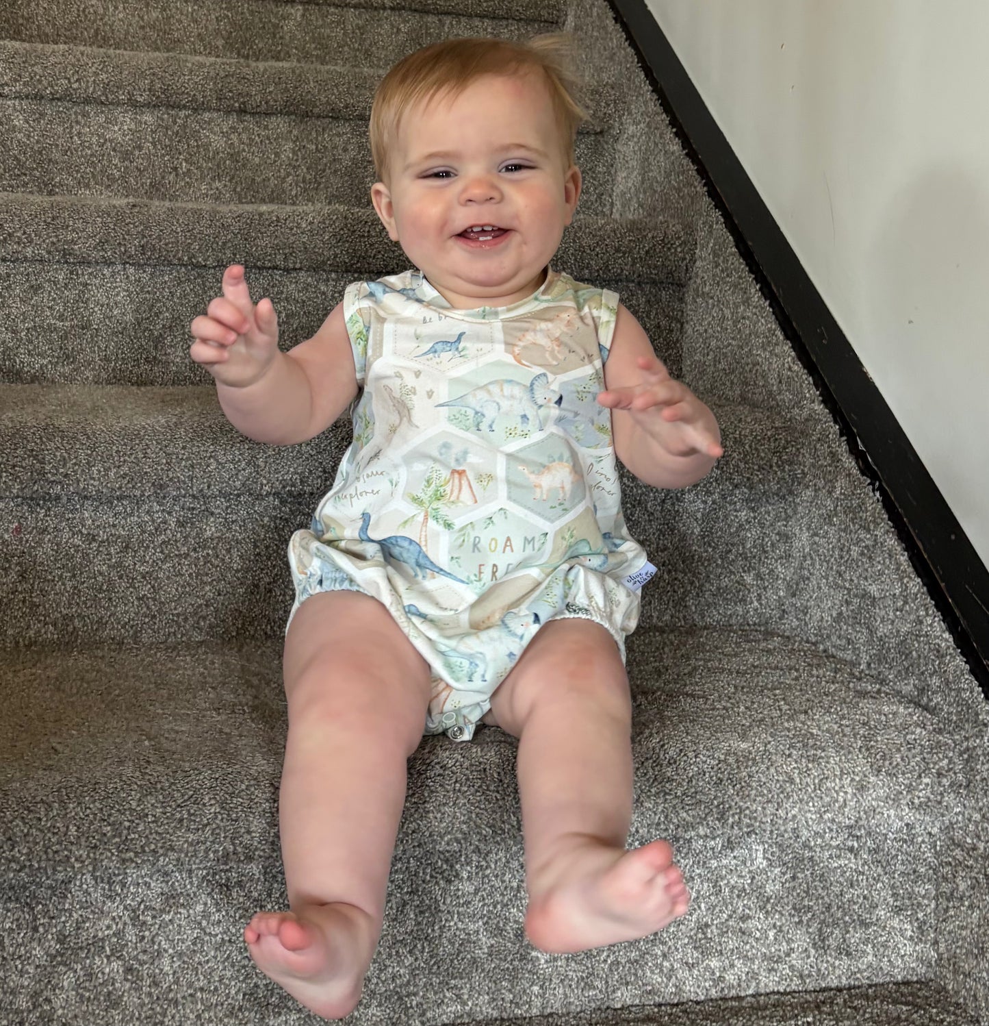Bentley Bubble Romper- Pink Floral