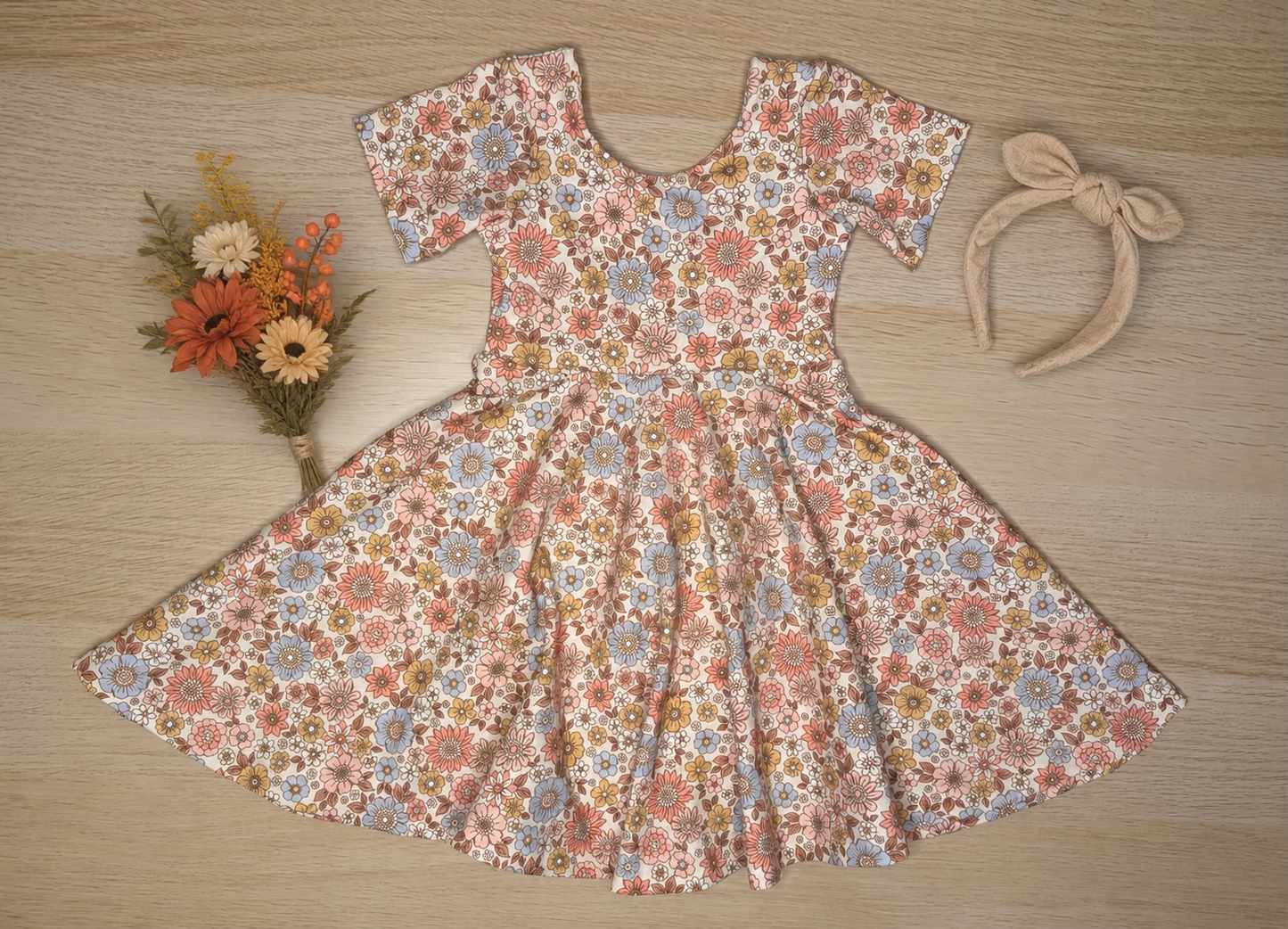 Rowan Twirl Dress- Floral