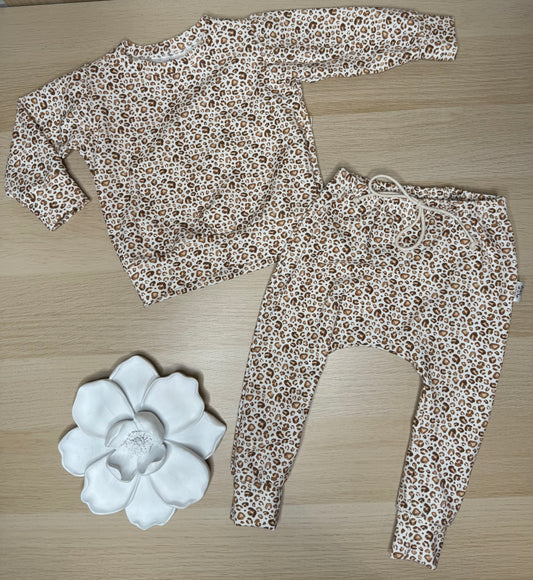 Finley Jogger Set- Mini Leopard