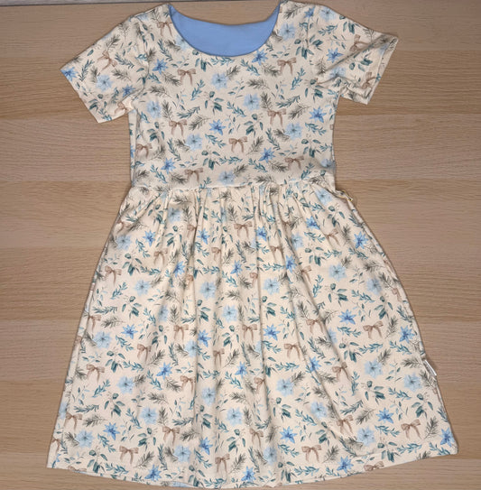 Blue Floral Lennon Dress