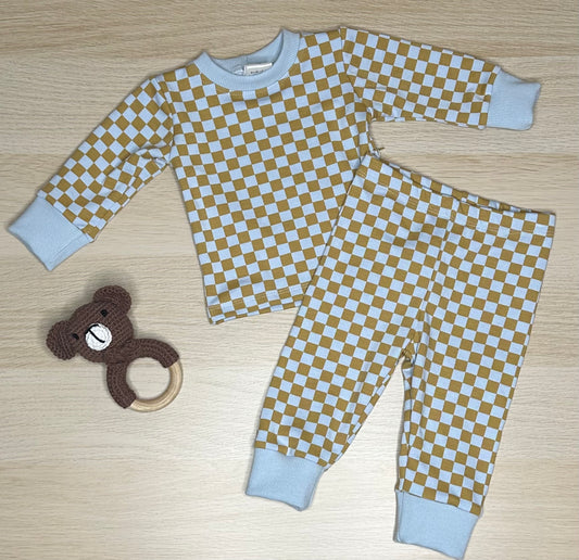 Casen Pyjamas- Blue Checks