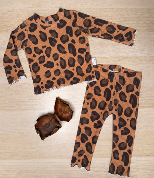 Marlow Pants&Tee Set-Leopard