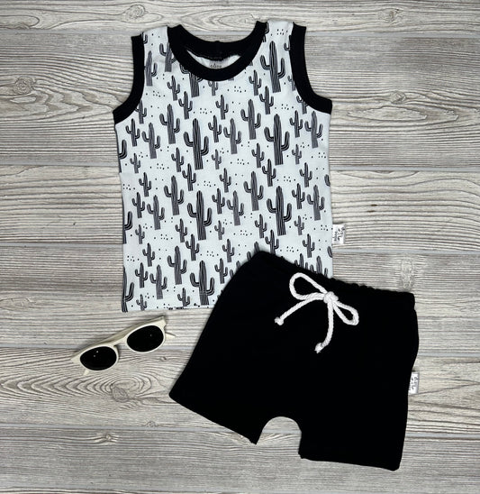 Elliot Shorts & Tank Set- Cactus