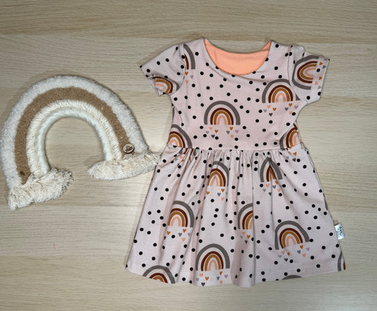 Lennon Dress- Retro Rainbow