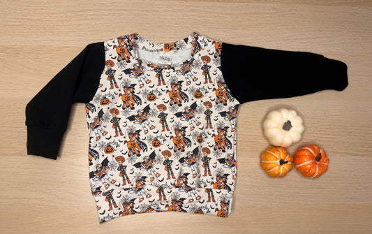 Halloween Crew- Spooky Toys- Black Sleeves- 9-12m