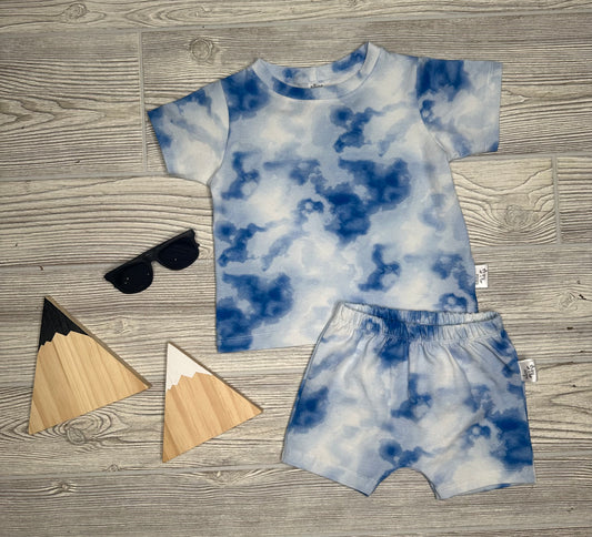 Phoenix Lounge Set- Blue Tye Dye